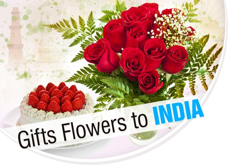 Gifts flowers to India